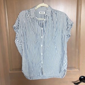 Madewell Striped Button Down Top Size XXS